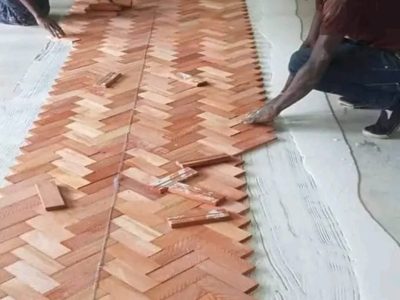 Mahogany Woodblocks floor 7